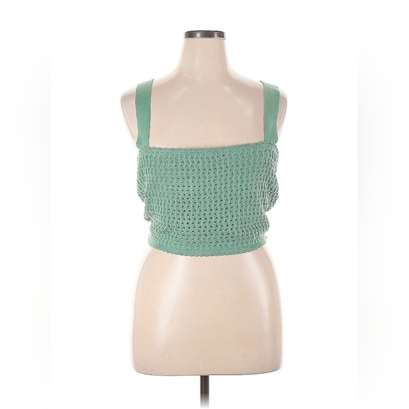 GUESS Yasmina Tie-Back Crop Top – Vital Green – NWT – Size XL - Picture 6 of 10